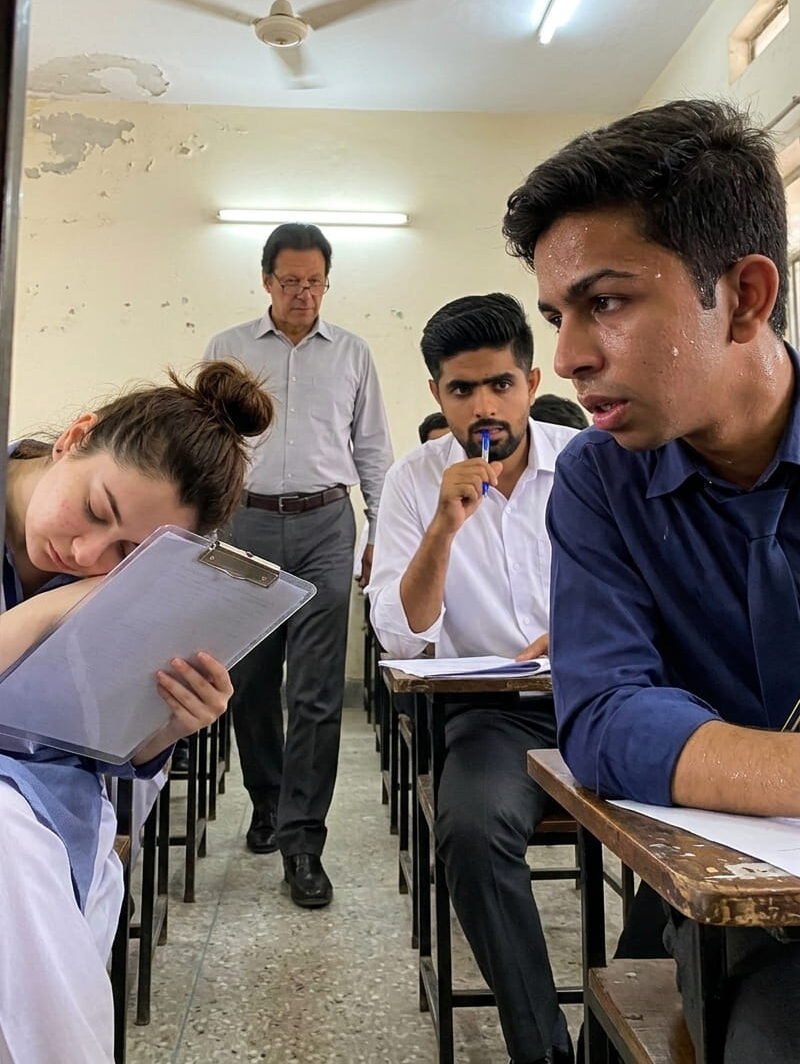 Exam with Hania Amir, Babar Azam or Imran Khan