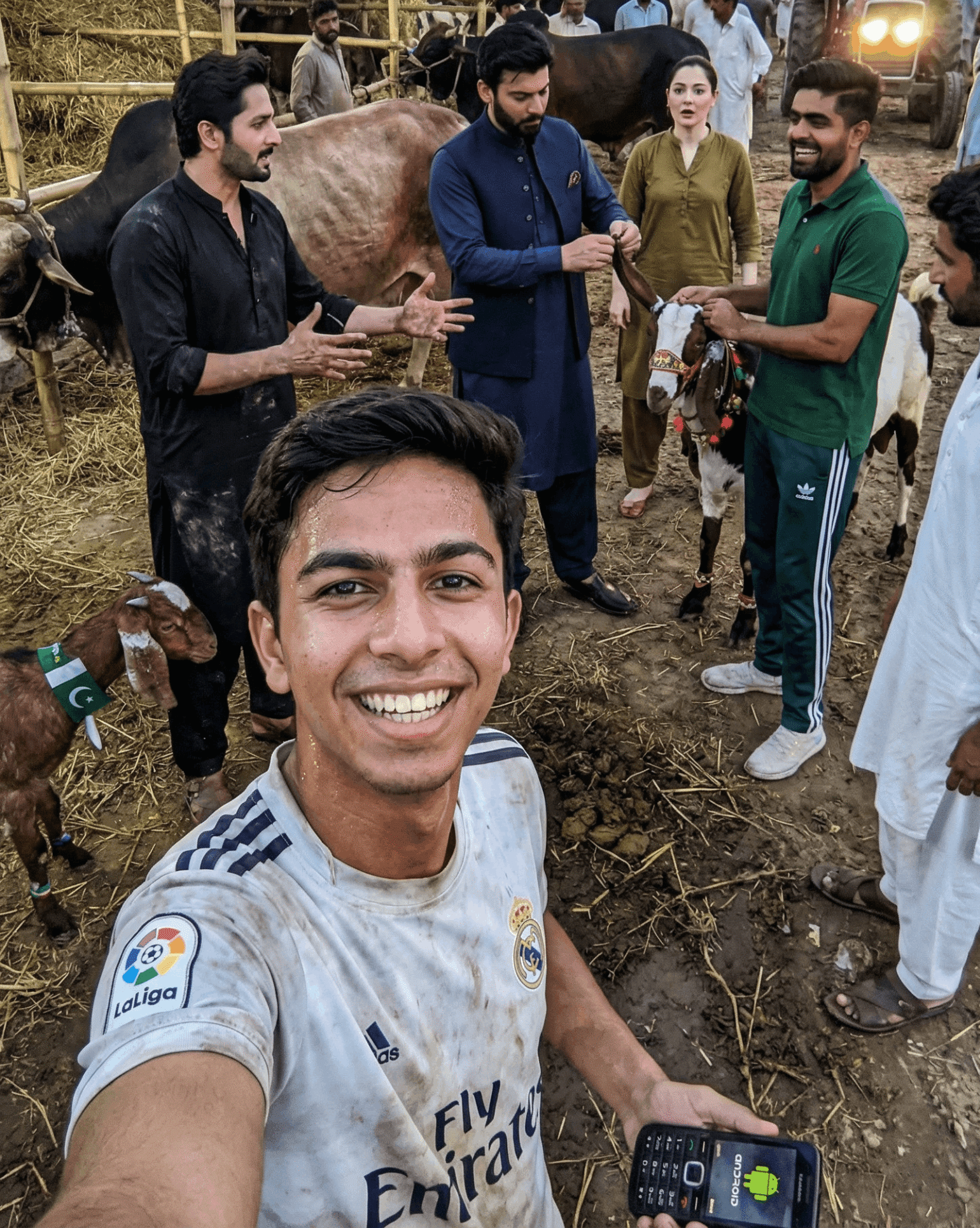 Me with Celebrities on Bakra Mandi