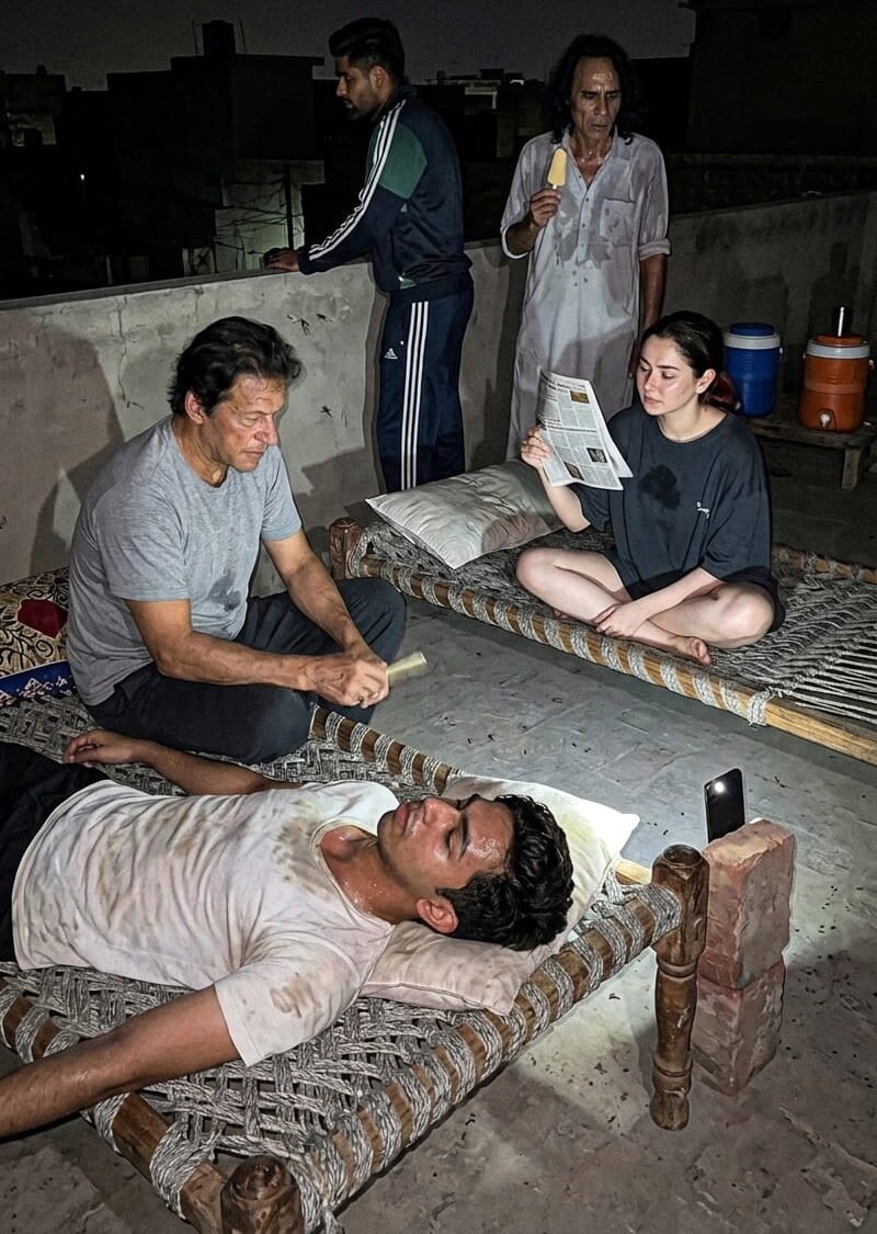 Sitting on rooftop during Load shedding